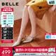 百丽（Belle）优雅尖头包头凉鞋女26夏新款牛皮商场质感细高跟凉鞋3J4B4BH6 浅金色 34 (220mm)