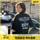 BOY LONDON【满天星】夏季男女同款短袖渐变烫钻印花时尚T恤N01107 黑色 S