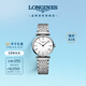 浪琴（LONGINES）瑞士手表 嘉岚系列 女士钢带石英表L42094116