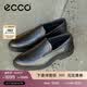 爱步（ECCO）乐福鞋男 舒适简约轻盈一脚蹬休闲皮鞋男 里斯622144 黑色41