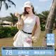 三彩2026夏季新款修身短款背心吊带打底衫U领无袖上衣弹力打底M
