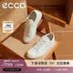 爱步（ECCO）百搭男鞋 经典系带小白鞋软底休闲鞋 柔酷系列582404 白色41