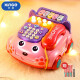 欣格儿童玩具电话机1-2岁婴儿幼儿早教多功能仿真座机12个月男孩女孩宝宝音乐周岁生日礼物拉线电话汽车粉色