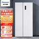 松下（Panasonic）632升大容量冰箱双开门对开门冰箱一级能效 风冷无霜变频家用双门电冰箱NR-EW63WSA-W