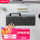 罗技（Logitech）时尚系列 K580 无线蓝牙键盘 办公键盘 便携超薄 笔记本键盘 平板键盘 星空灰 101键