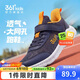 361°儿童运动鞋跑鞋2026夏季男女童3-12岁轻便大网孔跑鞋蓝35
