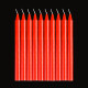 TaTanice 蜡烛10根 应急照明蜡烛家用无烟照明婚礼喜庆烛光晚餐灯光蜡烛直径红色1.5cm