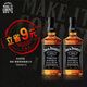 杰克丹尼（Jack Daniels）黑标 田纳西威士忌 1000ml*2 调酒套装