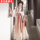 玉衡汉服女新中式国风女装套装成年人学生古装（狸花吟）魏晋中国古风 【红色刺绣款】里衣+外衣+下裙 均码 90-135斤