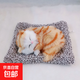 毛绒仿真猫会叫睡猫汽车摆件竹炭垫子猫净化空气家居装饰礼品玩偶 款式2