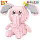 俐智（Loz）小颗粒钻石积木创意拼装玩具微钻少女心卡通动物模型可爱生日礼物 9226 粉红色大象