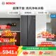 博世（BOSCH）冰箱【60cm超薄平嵌】家用512升大容量双开对开门变频 玻璃面板 抗菌除味 变温保鲜空间 K1A98EA59C 零巧超薄系列 星际灰