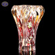 BOHEMIA捷克进口BOHEMIA波希米亚水晶玻璃花瓶描金居家装饰红四方花瓶 红色（捷克原装进口）