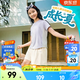 安踏儿童女童套装童装女孩2026年夏季新款洋气运动速干短T恤短裤2件套 裤类 - 疾飞速干 【紫t+米白裤】 店长推荐 130 cm/小童