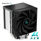 九州风神（DEEPCOOL）冰立方500CPU风冷散热器（厚塔式加宽鳍片组/带降速线/FDB风扇/5热管/240W散热）