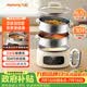 九阳（Joyoung）电蒸锅快速蒸汽电煮锅电火锅家用蒸包子15.5L大容量0涂层蒸煮一体电热锅分体可拆洗多用途锅GZ581