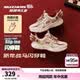 Skechers斯凯奇儿童鞋战马闪穿鞋男童冬季新年款一脚蹬防滑运动鞋407120L 白色/红色 /WRD 35
