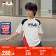 FILA【线下同款】斐乐儿童童装短T类2026秋季男中大童针织短袖衫