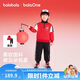 巴拉巴拉童装儿童套装男童2026新款春秋装棒球服新年红色拜年服活力衣服潮
