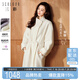 三彩【三彩宋轶同款】匠心大衣2025冬季新款阿尔巴卡双面毛呢外套女M