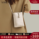 viney新款手机包包女包牛皮斜挎包轻奢小包生日礼物高级感送女友老婆 【米白色】高档高端品牌小包 洋气百搭休闲小众迷你腰包