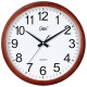 康巴丝（Compas）挂钟 客厅钟表挂墙 现代石英钟日历时钟创意挂表3128 木纹色