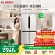 博世（BOSCH）【超大容量】大白鲸605L十字对开门四门变频家用电冰箱 一级能效 风冷无霜 嵌入式 保鲜保湿 大白鲸KMF61A20TI 精细分储