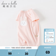 戴维贝拉（DAVE＆BELLA）夏天薄款婴儿衣服新生儿夏季短袖连体衣婴幼儿包屁衣宝宝空调服装 浅粉色DB2235928 73cm （建议身高66-73cm）