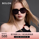 BOLON暴龙【七夕礼物】眼镜优雅大框显脸小太阳镜偏光墨镜女BL5098C10