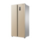 创维（SKYWORTH）450升双变频对开门冰箱 自营 风冷无霜 压缩机10年保修 节能静音 纤薄嵌入(普利金)W450BP