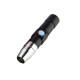 雷佰 荧光剂检测笔灯365nm紫光防伪板材验钞手电筒 面膜测试 USB充电 黑色