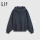 盖璞（GAP）女装2026秋季新款休闲运动连帽拉链开衫宽松卫衣外套2SS623038