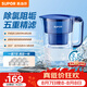 苏泊尔（SUPOR）家用净水壶 便携式滤水壶3.5L蔚蓝1壶7芯过滤净水器净水壶自来水活性炭过滤器滤水器家用版蓝色