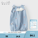 戴维贝拉（DAVE＆BELLA）夏款新品新生儿服装婴儿连体衣女宝宝哈衣 天蓝色DBW14173-2A 90cm （建议身高80-90cm）