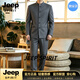 JEEP SPIRIT唐装男中国风秋季汉服男装古装中式服装男士休闲立领唐装 灰色【品牌优选】 S 165/80-100
