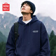 名创优品（MINISO）连帽卫衣男士徒步登山露营秋季运动休闲上衣长袖藏青色重磅帽衫男 藏青(mt机能速度胸标) L /175(30天质量 问题全额退)