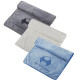 XZITO 运动毛巾吸汗健身 柔软纤维便携包装锁边羽毛球周边装备跑步擦汗 深灰色1条+白色1条+蓝色1条