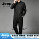 JEEP SPIRIT香云纱真丝男成人飞鱼服锦衣卫中国风龙袍古装男款古风侠客剑客 黑色【臻奢工艺】 M 80-105【臻奢工艺】