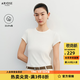 艾诺丝雅诗【商场同款】2026夏季新款基础百搭简约短袖针织T恤女50216102 白色 M 修身，卡码拍大