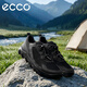 爱步（ECCO）男鞋运动休闲鞋 舒适透气  皮革鞋面 820264 黑色 41 送男士礼物 