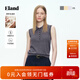 ELAND衣恋马夹女休闲通勤无袖短款修身针织上衣2026春夏新款 中灰色(18)M/Grey M /165