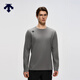 迪桑特（DESCENTE）TRAINING系列男士薄绒亲肤舒适圆领长袖T恤新品 CC-炭灰色 L (175/96A)