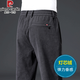 皮尔卡丹灯芯绒男士休闲裤2026秋冬季新款直筒宽松裤子中老年爸爸加绒男裤