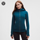 lululemon丨Scuba™ 女士拉链连帽衫 LW3JGYS 混调深海蓝 XS /4