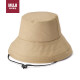 无印良品（MUJI）不易沾水 圆帽渔夫帽 DBA21A2S  米色 55-57.5cm