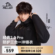 伯希和（Pelliot）【山野经典2.0Pro】冲锋衣三合一男女秋冬夹克外套115301098黑L