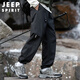 JEEP SPIRIT吉普冲锋裤子男士休闲裤男秋季工装裤男美式运动高端束脚长裤