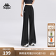 卡帕（Kappa）背靠背运动裤女新款宽松显瘦垂感阔腿针织长裤喇叭裤K0G42AK34D 黑色-990 M 165 尺码偏大