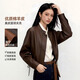 JD FASHION海宁绵羊皮真皮皮衣女2026秋新款韩系短款夹克外套廓版机车时髦
