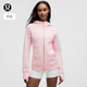 lululemon丨Scuba Evolve 女士经典剪裁拉链连帽衫 LW3LH6S 珍珠粉/金 M